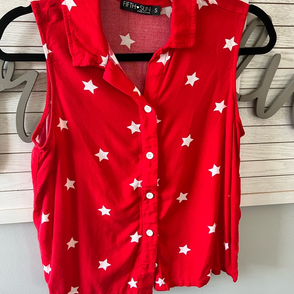 Adorable crop top 4th of July